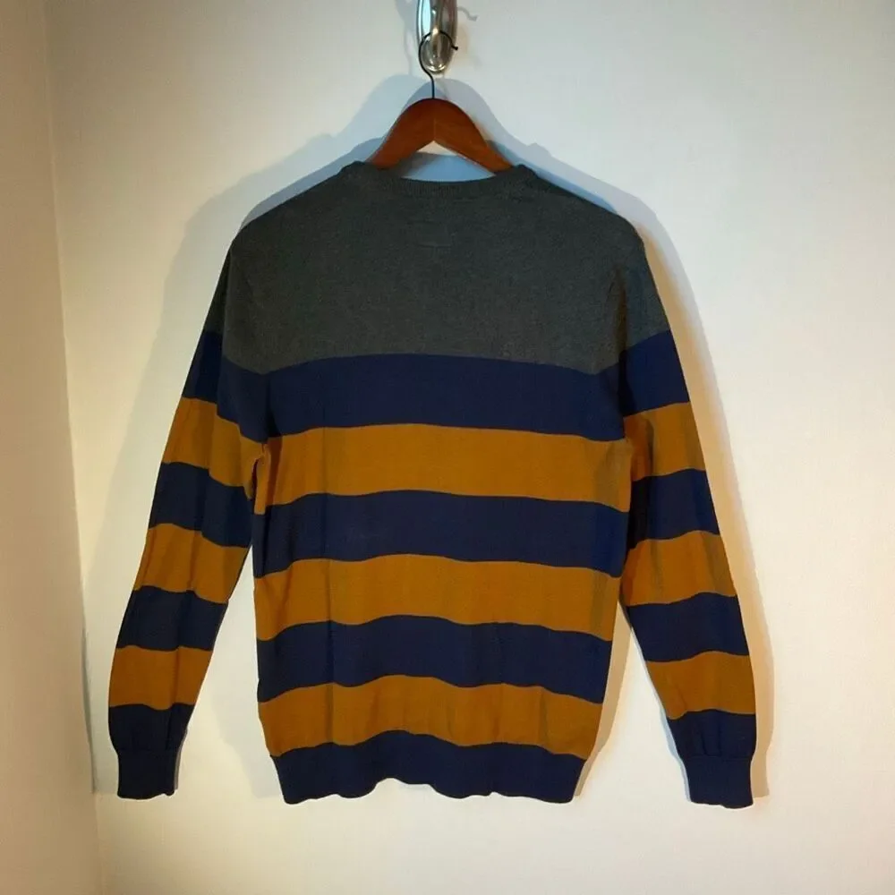Vintage Y2K Vans Striped Sweater, Medium. 100% cotton